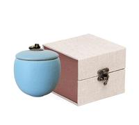 Vencede Ceramics Mini urne funéraire pour animaux de compagnie - Urne funéraire pour chiens, chats ou petits animaux de compagnie avec boîte exquise - Urne funéraire en céramique fabriquée à la main