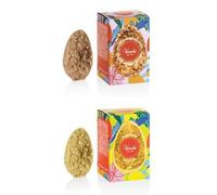 Venchi - 1Œuf Mignon au Chocolat au Caramel et Amandes Salées, 70 Gr + 1 Œuf Mignon au Chocolat à la Pistache Salée, 70 Gr, Sans Gluten, Collection de Pâques Venchi, Idée Cadeau