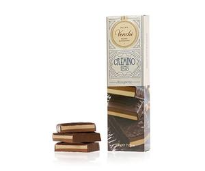 Venchi - Barre de Chocolat Double Goût Cremino, 200 g, Sans Gluten, Sans Colorants et Sans Conservateurs