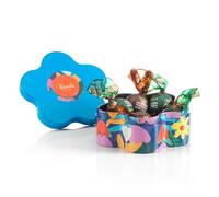 Venchi - Boîte en Métal en Forme de Fleur, 60 Gr, 5 chocolats Perla, Sans Gluten, Collection Printemps Venchi, Idée Cadeau Fête des Mères