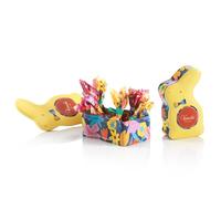 Venchi - Boîte en Métal en Forme de Lapin, 66 Gr, 6 Petits Œufs Assortis aux "Noisettes du Piémont", Sans Gluten, Collection Printemps Venchi Teresa Rego, Idée Cadeau Fête des Mères