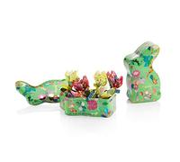 Venchi - Boîte Lapin avec Covetti assortis - Œufs au Chocolat Noisette bi-goût et Blanc salé, 66 g - Idée cadeau Pâques - Sans gluten