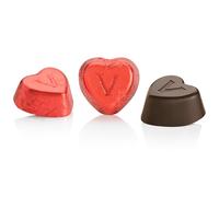 Venchi - Chocolats en Forme de Cœur, Extra Noir, 1 Kg, Végétalien, Sans Gluten, Sans Colorants ni Conservateurs, Idée Cadeau Fête des Mères