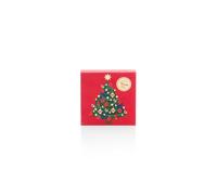 Venchi, Coffret Cadeau de Noël Rouge avec Mini Lingot Assortis, avec Fruits Secs Croquants, Édition Limitée Alice Bureau, 117 g, Sans Gluten, Idée Cadeau