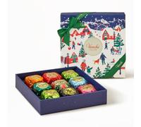 Venchi, Coffret Cadeau Noël, 9 Chocolats, Sans Gluten, 181 g