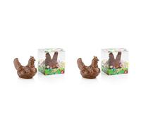 Venchi - Collection Pâques - Poule en Chocolat au Lait, 100 g - Idée Cadeau - Sans Gluten (Lot de 2)