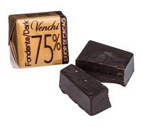 Venchi - Dés de chocolat noir Cubotto Puro Fondente - 75 % de cacao - 1000 g