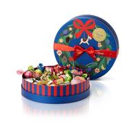 Venchi, Grande Boîte Chapeau, Cadeau de Noël avec Chocolats Assortis, avec Chocoviar et Nougatine, avec “Noisette du Piémont”, Édition Limitée, 615 g, Sans Gluten, Idée Cadeau