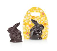 Venchi - Lapin en Chocolat Noir 60%, Sans Gluten, Végétalien, 100 gr, Collection Pâques, Idée Cadeau