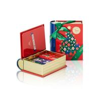 Venchi, Mini Livre Bleu de Noël avec Chocolats Granblend Assortis, au Lait et Noir Extra 75%, Édition Limitée, 126 g, Sans Gluten, Sans Colorants ni Conservateurs, Idée Cadeau