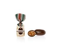 Venchi, Nougatine, Chocolats en sac de vrac, Éclats de "Noisette du Piémont IGP" caramélisée, enrobés de Chocolat Noir, 1 kg, Sans Gluten, Sans Colorants ni Conservateurs