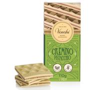 Venchi - Tablette de chocolat Cremino Pistache, Chocolat au lait et blanc avec pâte de pistache, 110 g, sans gluten, sans colorants et sans conservateurs