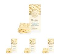 Venchi - Tablette de Chocolat Extra Blanc, 78 g - Vanillé - Sans Gluten (Lot de 4)