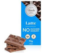 Venchi - Tablette Lait NO Added Sugar, 70 g - Sans Édulcorants Artificiels - Sans Gluten