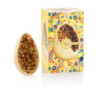 Venchi - Œuf en Chocolat, Arôme Chocolat Blanc, avec "Noisette du Piémont", Amandes et Pistaches, avec Surprise, Sans Gluten, 500 gr, Collection Pâques, Idée Cadeau