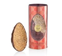 Venchi - Œuf en Chocolat Chocoviar Gianduia, Saveur Gianduia, aux Grains "Noisette du Piémont", avec Surprise, Sans Gluten, Vegan, 390 gr, Collection Pâques, Idée Cadeau