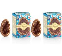 Venchi - Œuf en Chocolat Mignon, Goût Chocolat au Lait Gourmand avec "Noisettes Du Piémont", 70 gr, Sans Gluten, Sans Surprise, Collection Pâques, Idée Cadeau (Lot de 2)