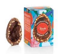 Venchi - Œuf Mignon au Chocolat au Lait Noiseté, 70 Gr, avec Éclats de "Noisettes du Piémont", Sans Gluten, Collection de Pâques Venchi, Idée Cadeau