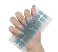 Vendas Nails - Semi Cured Gel Nail Strips, Ven-das Nails, 16 PCS UV Gel Nail Stickers, Gel Nail Strips, Gel Nail Wraps with Nail File & Wood Stick, Easy to Use (#29)