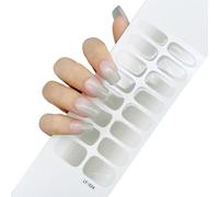 Vendas Nails - Semi Cured Gel Nail Strips, Ven-das Nails, 16 PCS UV Gel Nail Stickers, Gel Nail Strips, Gel Nail Wraps with Nail File & Wood Stick, Easy to Use (#24)