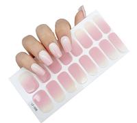 Vendas Nails - Semi Cured Gel Nail Strips, Ven-das Nails, 16 PCS UV Gel Nail Stickers, Gel Nail Strips, Gel Nail Wraps with Nail File & Wood Stick, Easy to Use (#08)