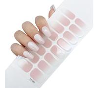 Vendas Nails - Semi Cured Gel Nail Strips, Ven-das Nails, 16 PCS UV Gel Nail Stickers, Gel Nail Strips, Gel Nail Wraps with Nail File & Wood Stick, Easy to Use (#07)