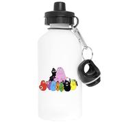 Vendax Barbe Aluminium Blanc Bouteille D'eau Avec Bouchon À Vis White Watter Bottle With Screw Cap