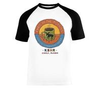 Vendax Chris in The Morning Unisex Baseball T-Shirt Manches Courtes Homme Femme Blanc Noir