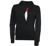 Vendax Contour de la région du Drapeau de la Palestine Unisexe Sweat À Capuche Noir