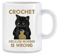Vendax Crochet Because Murder Is Wrong Tasse Ceramic Mug Cup