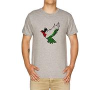 Vendax Drapeau Oiseau Palestine Gratuit T-Shirt Homme Gris