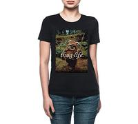 Vendax Ewok Thug Life T-Shirt Femme Noir