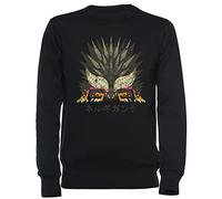 Vendax Icône Monster Hunter World Nergigante Kanji Unisexe Sweat-Shirt Noir