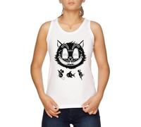 Vendax Kill Them All Débardeur T-Shirt Femme Blanc