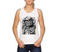Vendax Morte Astronaute Débardeur T-Shirt Femme Blanc
