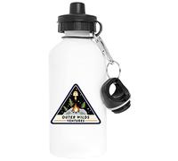 Vendax Outer Wilds Ventures Aluminium Blanc Bouteille d'eau Avec Bouchon à Vis White Watter Bottle With Screw Cap