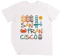 Vendax San Francisco - San Francisco T-Shirt Unisexe Enfant Garçons Filles Blanc