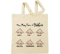 Vendax The Many Faces of Blobfish Beige Sac à Provisions Réutilisable