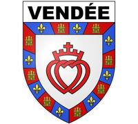 Vendée écusson blason sticker blason écusson autocollant adhésif logo 735 - Taille : 8 cm