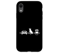 Vendeur de Voiture rétro Amusant avec Chiens de café Coque pour iPhone XR