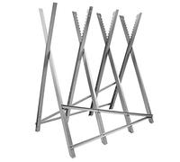 Vendeur pro Chevalet à Bûches avec4 Supports de Train, Chevalet de Sciage Pliable, Chevalet a Buches Acier Reglable 84 * 80 * 80cm