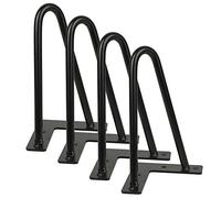 Vendeur pro Lot de 4 Pieds de Table pour Meuble Scandinave, 4pcs Pied de Table Metal avec 2 Tiges pour Table Basse et Tabouret