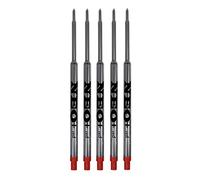 Vendeur UK! Ensemble de recharges pour stylo à bille Waterman. Recharges Bille Soft Roll Pointe Moyenne (Lot de 5 encre ROUGE)