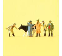 Vendeurs de bétail + Vache - PREISER 14039 - HO 1/87