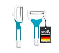 vendify® Lot de 2 éplucheurs Lame extra tranchante en acier inoxydable Éplucheur de légumes en forme de Y Éplucheur pour légumes, fruits Éplucheur universel Éplucheur de pommes de terre