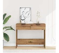 Vendre à perte - Table console - style industriel - chêne artisanal 90x36x75cm bois d'ingénierie 2281303