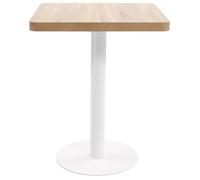 Vendre à perte - Table de bistro - Table de cuisine Marron clair 60x60 cm MDF 18658