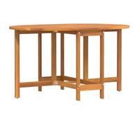 Vendre à perte - Table de jardin pliable papillon ovale 110x60x72 cm en bois d'acacia costaud 75811