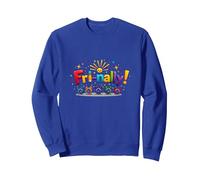 Vendre! Célébration colorée pour Les Guerriers du Week-End Sweatshirt, Unisexe pour Adultes, Bleu Royal, M