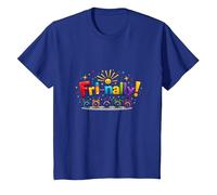 Vendre! Célébration colorée pour Les Guerriers du Week-End T-Shirt, Enfant, Bleu Royal, 8 Ans